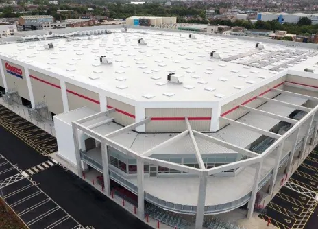 Costco Wembley installed with Recticel's Eurothane GP high angle image