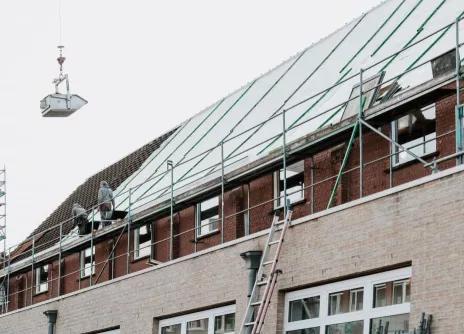 Nieuwe Euroroof Max dakisolatie voor school in Evergem
