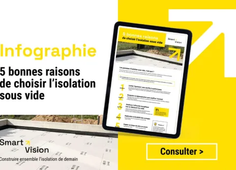 Isolation sous vide Recticel infographie