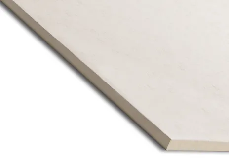 White drywall corner against a white background.