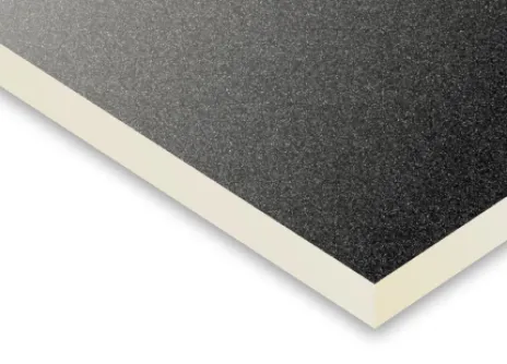 Close-up of a black textured graphic sheet with a white edge.